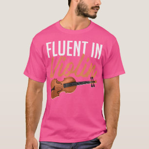 Fließend in Violin-Jazz-Musikinstrument Orchester T-Shirt