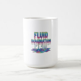 Fließende Formen der flüssigen Fantasie Kaffeetasse