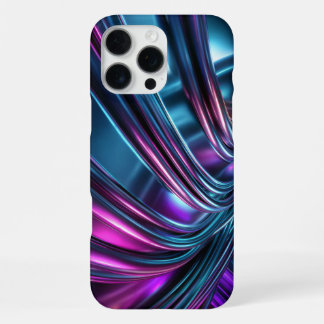 Fließende metallische Wellen iPhone 16 Pro Max Hülle