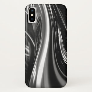 Fließendes Silbermetall Case-Mate iPhone Hülle