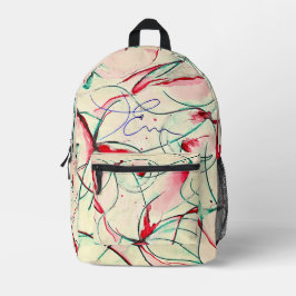 Fließstrich 1 bedruckter rucksack