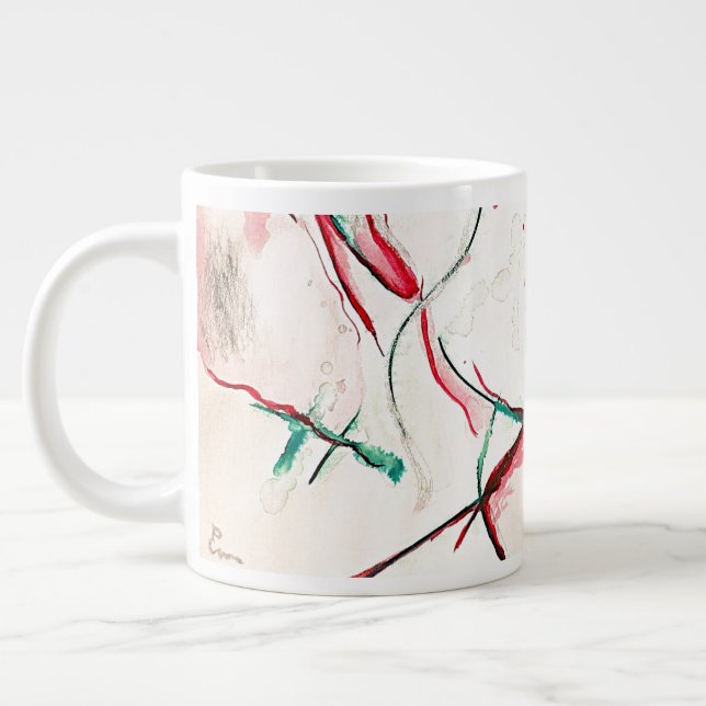Fließstrich 1 Jumbo-Tasse (Links)