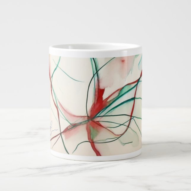Fließstrich 1 Jumbo-Tasse (Vorderseite)