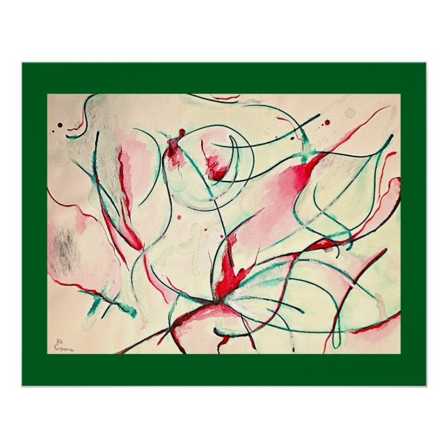 Fließstrich Poster (Vorderseite)