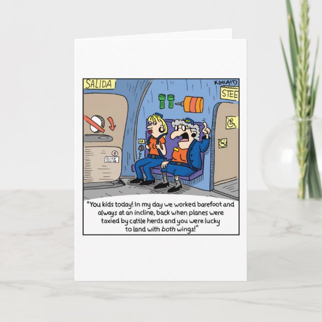 Flight Attendant Card--Kids Today Karte (Vorderseite)