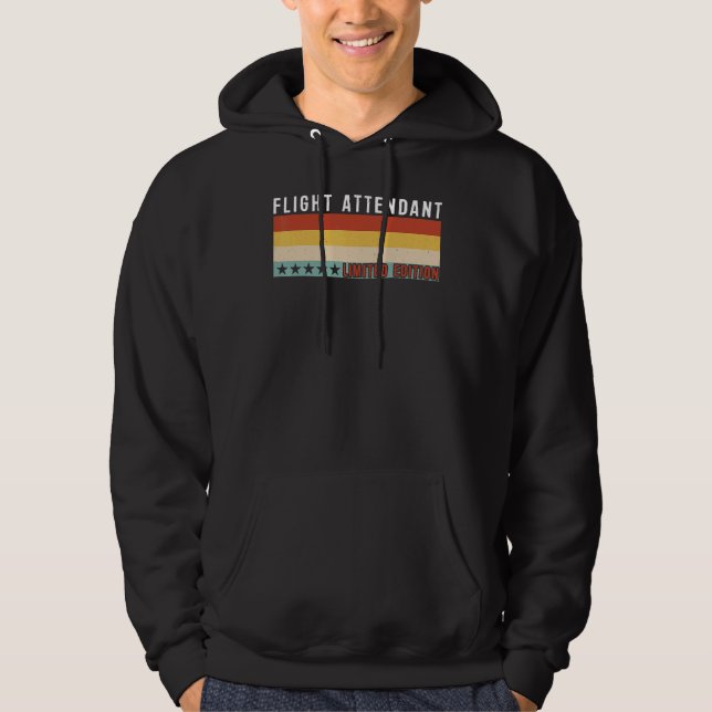 Flight Attendant Job Title Profession Worker Appre Hoodie (Vorderseite)