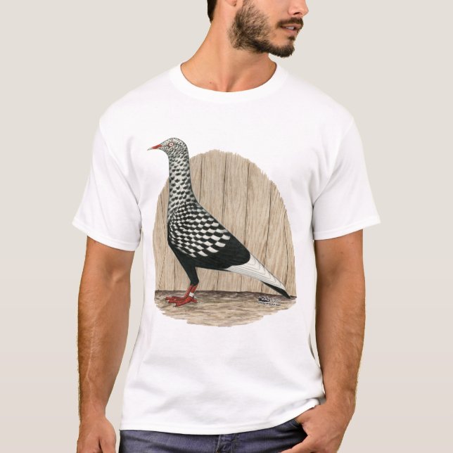 Flight Black Teager Taube T-Shirt (Vorderseite)