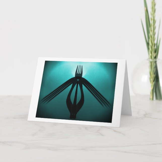 Flight (Cutlery Abstrakt) Karte (Vorderseite)