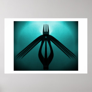 Flight (Cutlery Abstrakt) Poster