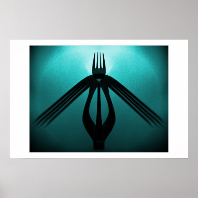 Flight (Cutlery Abstrakt) Poster (Vorne)
