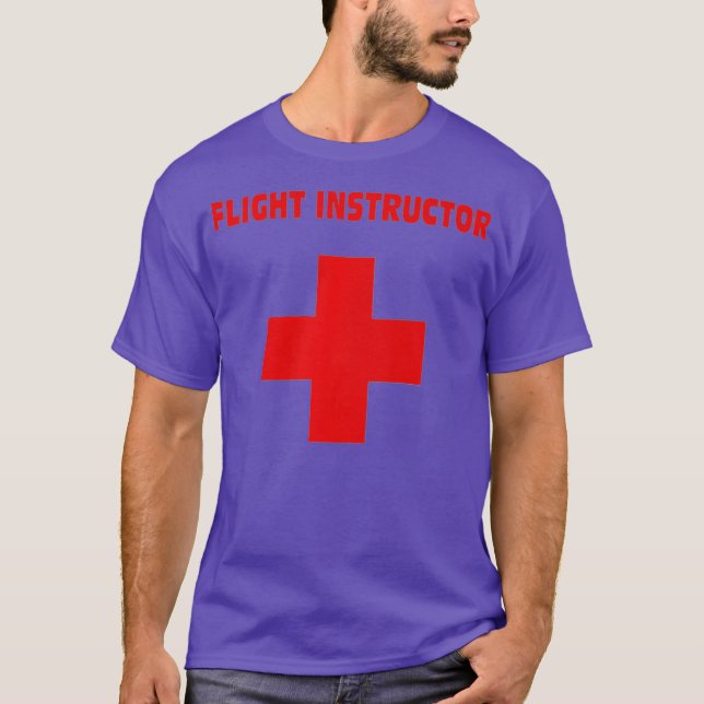 Flight Instructor Lifeguard Premium T-Shirt (Vorderseite)