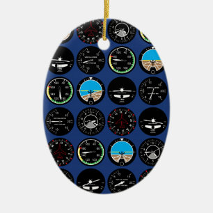 Flight Instruments Keramik Ornament