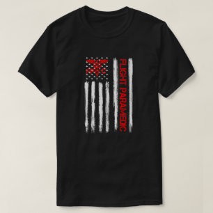Flight Medic Ems Emt Nurse Paramedic USA American  T-Shirt