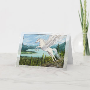 Flight Pegasus Pferd Fantasiekarte Karte