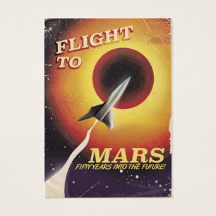 Flight To Mars! Vintages Science-Fiction-Poster