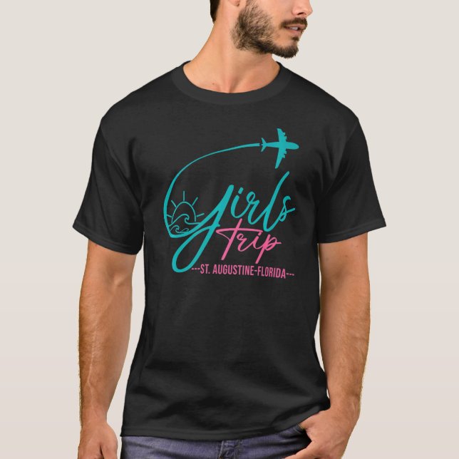 Flight Travel St Augustine Florida Matching Girls T-Shirt (Vorderseite)