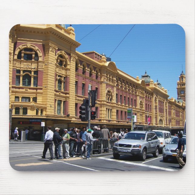 Flinders Straßen-Station Mousepad (Vorne)