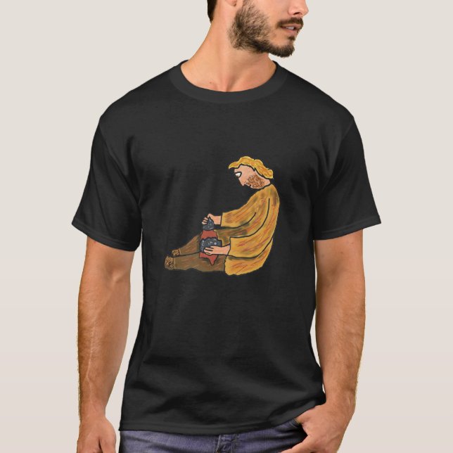 Flint Knapping T-Shirt (Vorderseite)