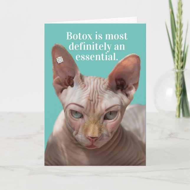 Flinte Katzenkuppe - Botox ist essenziell Karte (Vorderseite)