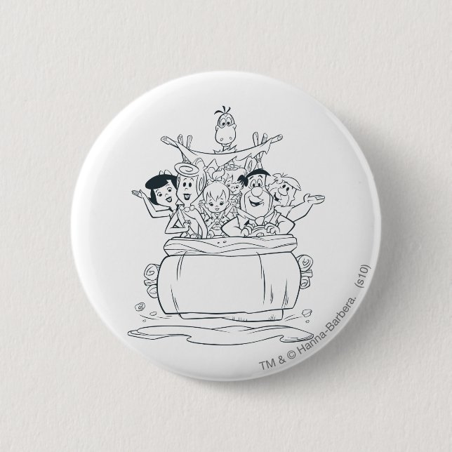 Flintstones Familien1 Button (Vorderseite)