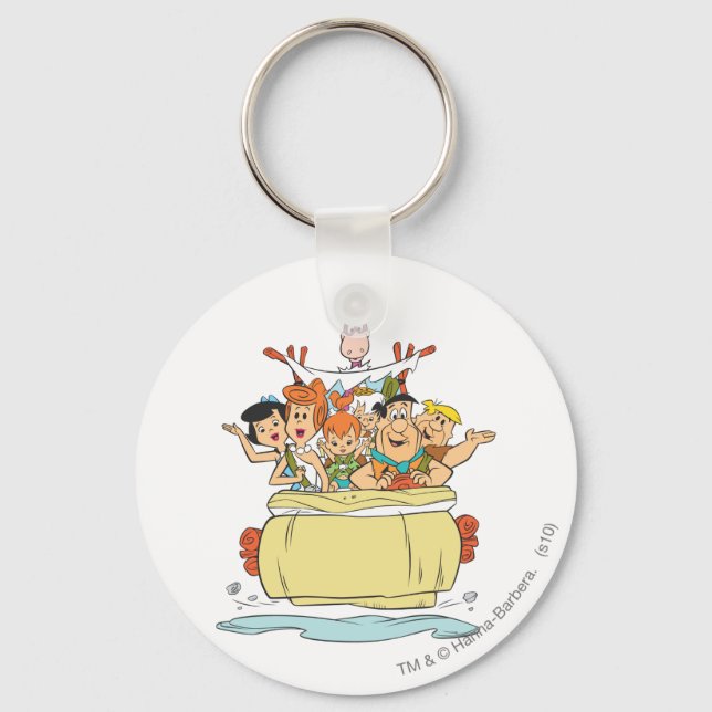 Flintstones Familientreppe Schlüsselanhänger (Vorderseite)