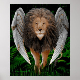Flion Print (Winged Lion) Poster