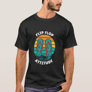Flip Flop Attitüde - Florida Strand Leben Tee