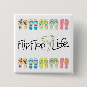 Flip Flop Leben Button