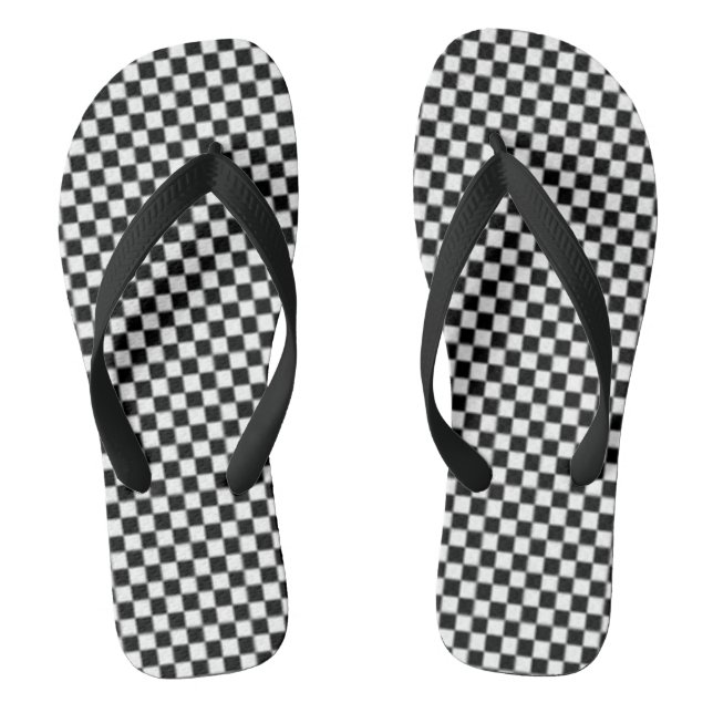 Flip Flops auf Schwarzweiß-Karton (Fußbett)