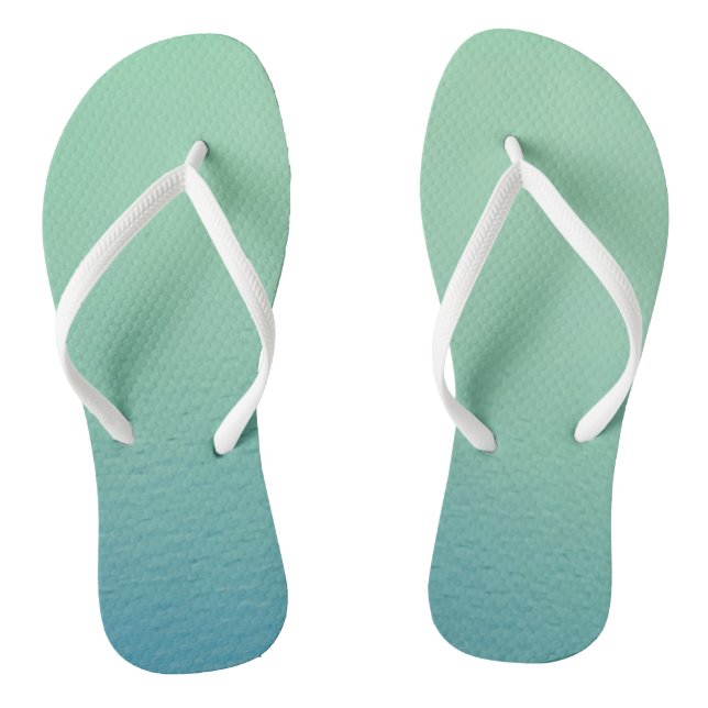 Flip Flops aus grünem Latex (Fußbett)