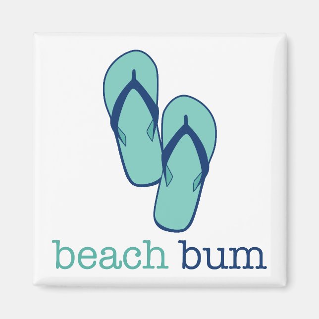 Flip Flops Beach Bum Magnet (Vorne)