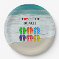 Flip Flops Beach Liebe, farbenfrohe Gestaltung