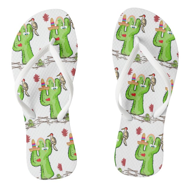 Flip Flops Cactus Bird (Fußbett)
