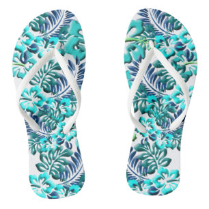 Flip Flops der Blume für tropischen Hibiskus