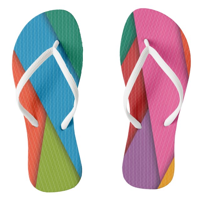 Flip Flops farbige Dreiecke (Fußbett)