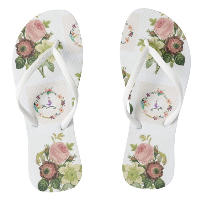Flip Flops floral (Fußbett)