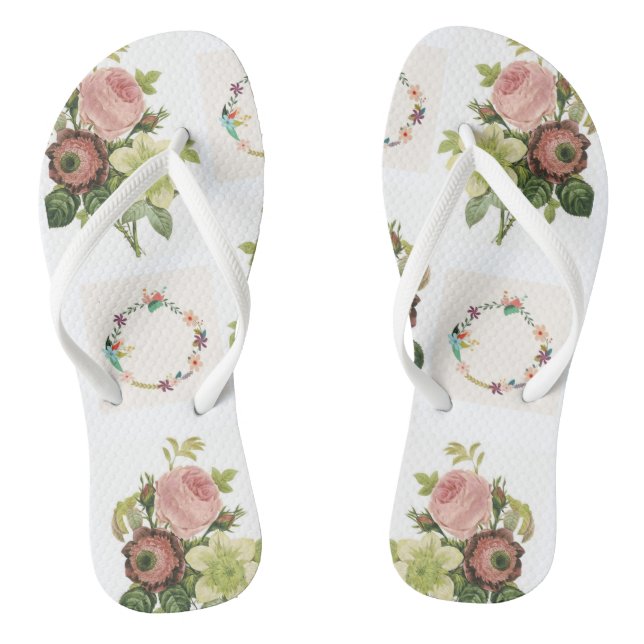 Flip Flops floral (Fußbett)