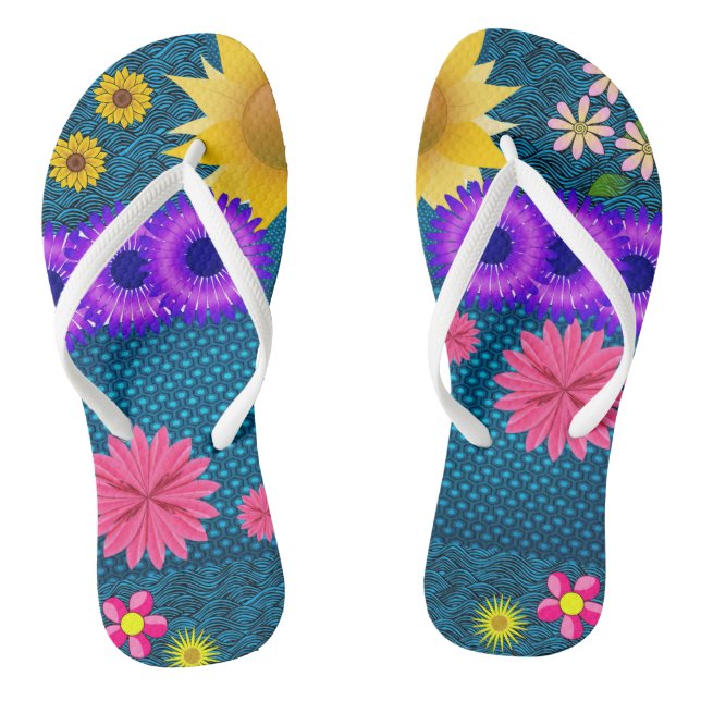 Flip Flops floral (Fußbett)