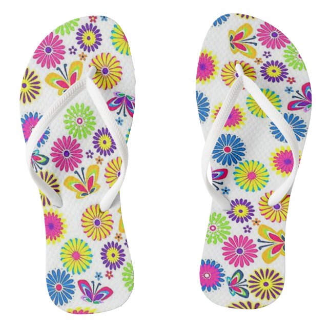 Flip Flops floral (Fußbett)