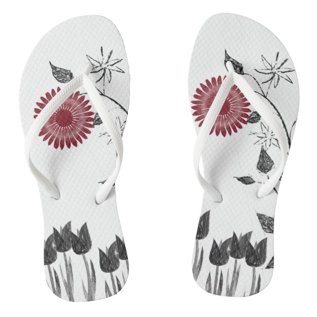 Flip Flops floral (Fußbett)