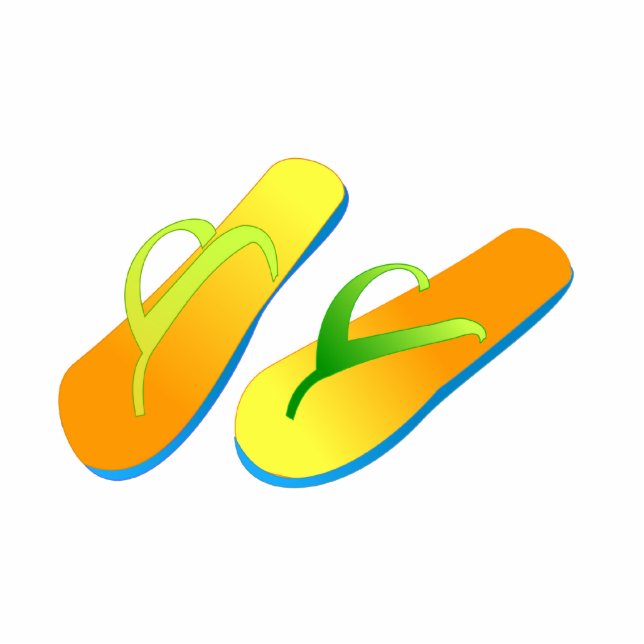 Flip Flops Fotoskulptur (Vorne)
