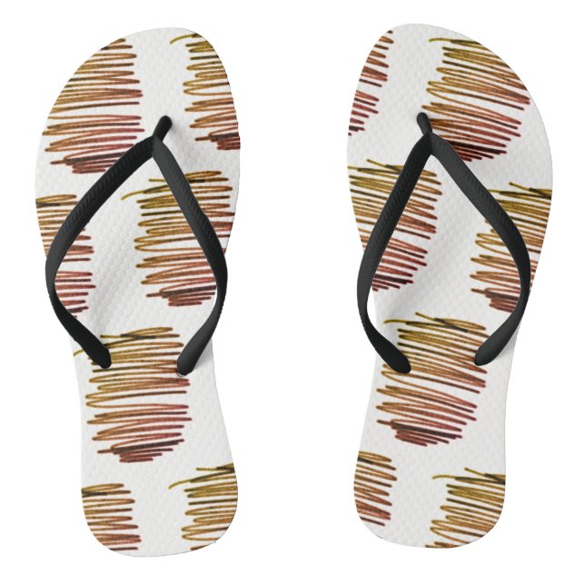 Flip Flops für abstrakte Kunstskizzen (Fußbett)