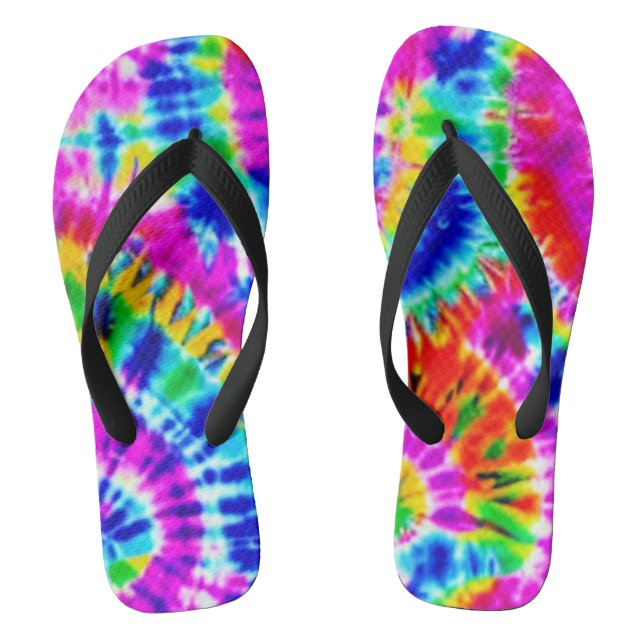 Flip Flops für mehrfarbige Gefärbte Krawatten (Fußbett)
