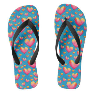 Flip Flops für mehrfarbige Wasserfarben