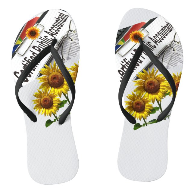 Flip Flops für Sonnenblumen (Fußbett)