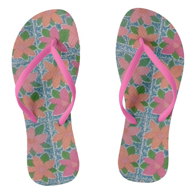 Flip Flops für tropische Blume (Fußbett)