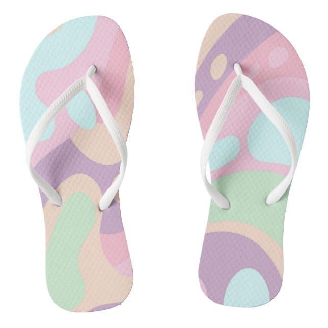 Flip Flops glücklich Sommer bunt (Fußbett)