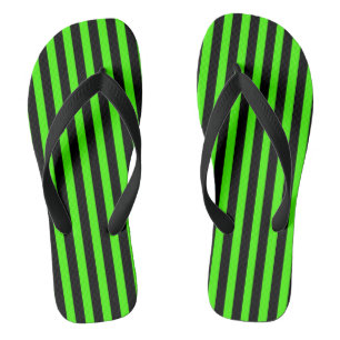 Flip Flops (grün und schwarz gestrichen)