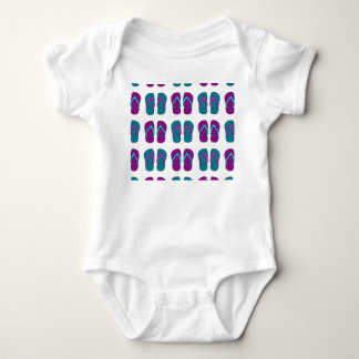 Flip Flops: Hellweiß Vintag. Baby Strampler