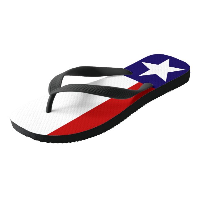 Flip Flops mit der Flagge des Texas-Staates (Schrägansicht)